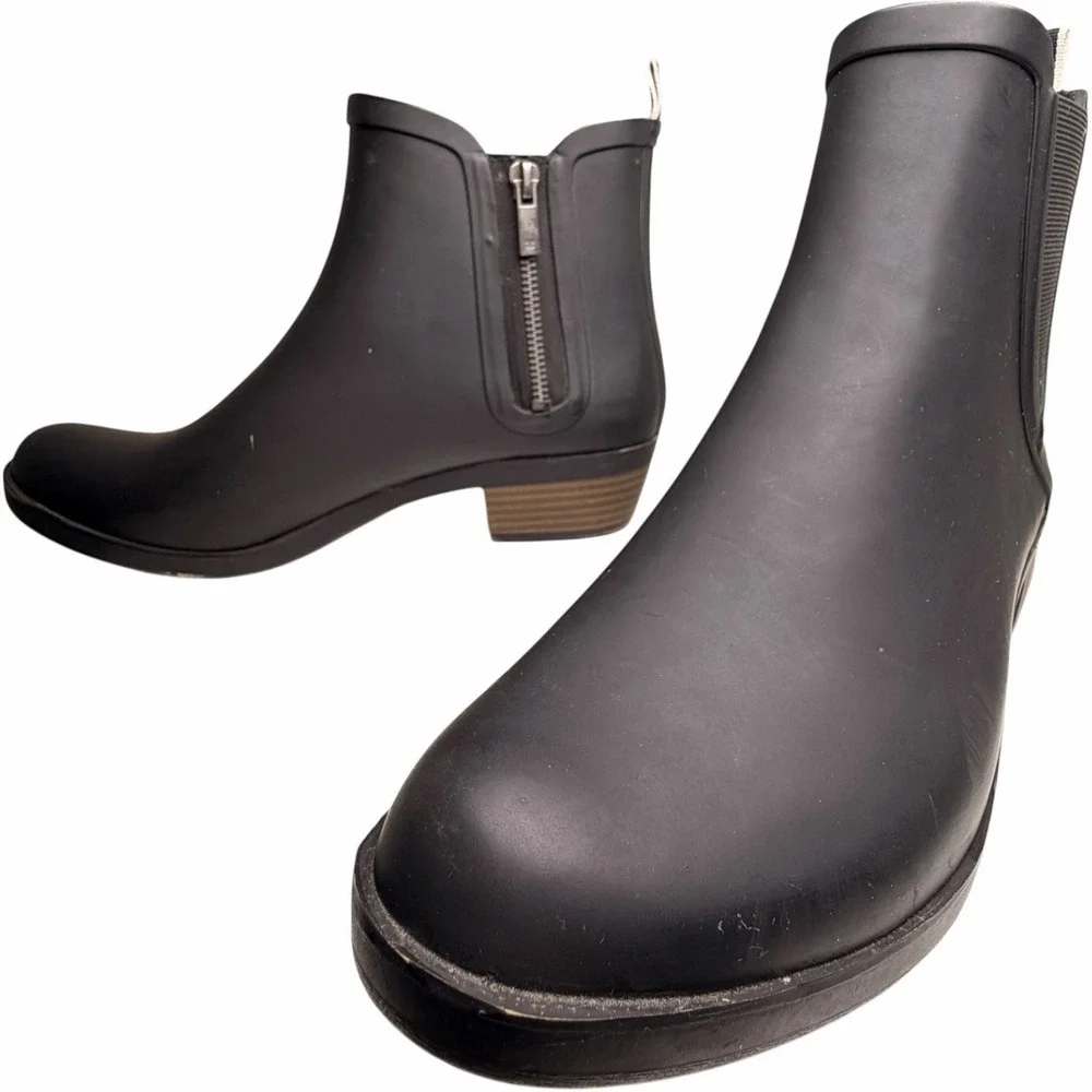 Lucky Brand Basel H2O Waterproof‎ Chelsea Rain Booties Black Women’s 9